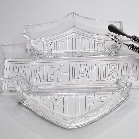 Harley-Davidson Other - Harley Davidson Glass Serving Tray
